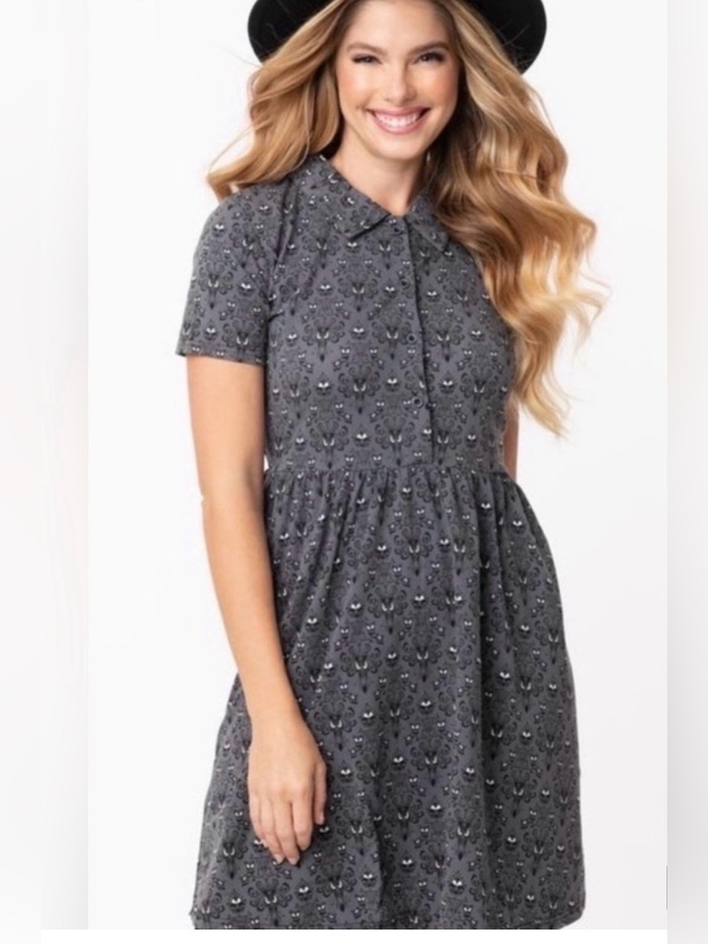 2xl Women’s Haunted Mansion tunic dress Disney Cakeworthy black gray